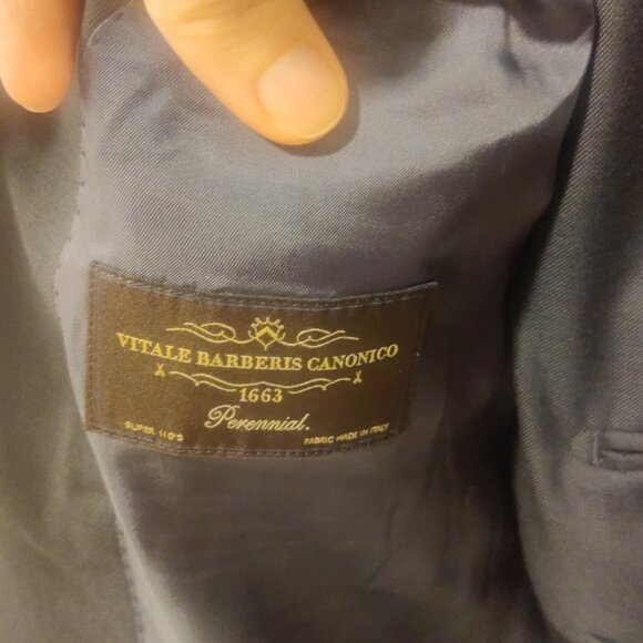 Suitsupply Lazio slim fit 36S 30/32 solid navy tailored working cuffs 100% wool - Picture 3 of 14